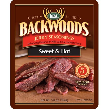 LEM Backwoods Sweet and Hot Jerky Seasoning 58 oz Boxed 9141